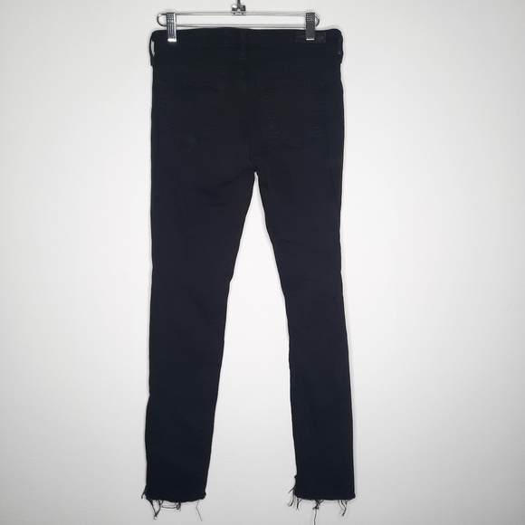 AG Black The Stevie Slim Straight Step Hem Ankle Jeans 25 - Picture 3 of 8